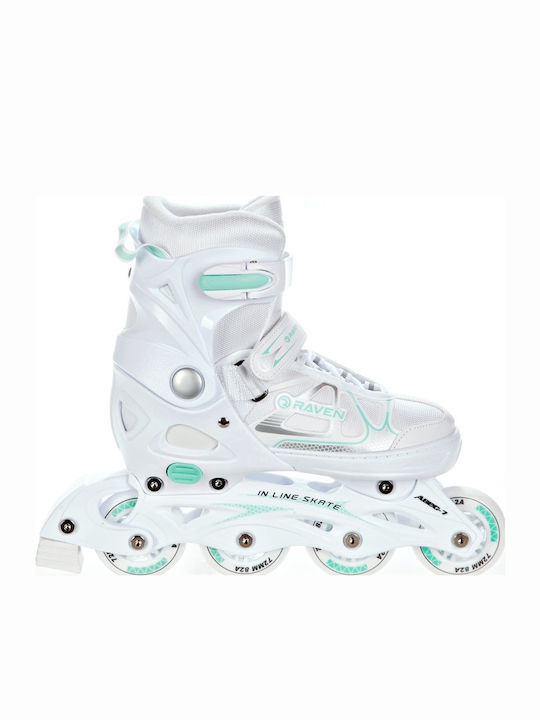 Raven Kids Adjustable Inline Rollers White