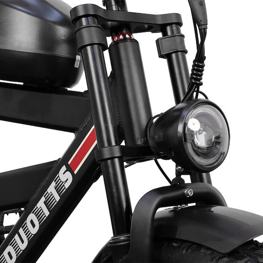 Duotts 20" Negru Electric Bicicletă Mountain