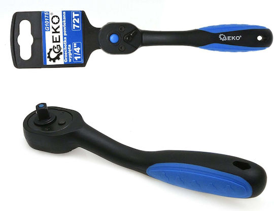 Cliquetă Curbată 1/4"72t Geko G10175