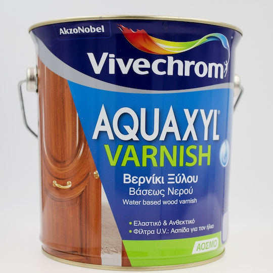 Βερνίκι Ξύλου Νερού Vivechrom Aquaxyl Varnish Gloss Αχρωμο 2,5 L 80445 80445