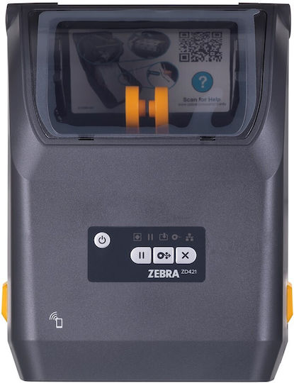 Zebra ZD421T Label Printer Thermal Transfer USB, Serial, Bluetooth, Ethernet 203 dpi