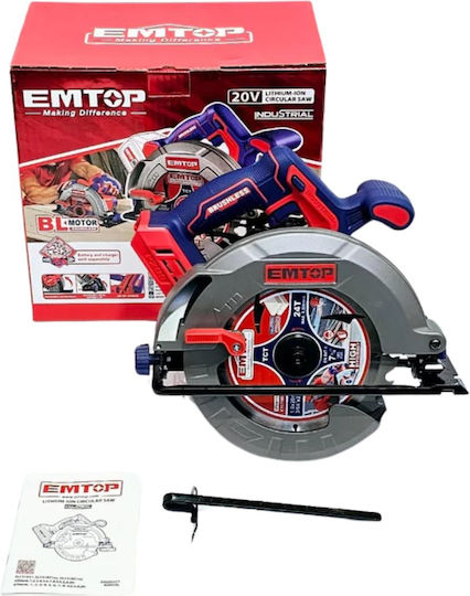 Emtop Kreissäge Brushless 20V 1x4Ah