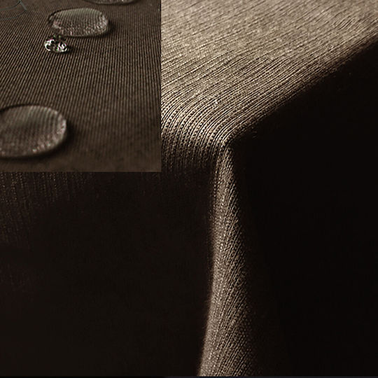 Jemidi24 Rotunda Brown 220cm Tablecloths