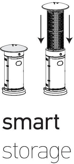 Eurolamp Gasheizgerät Leuchtturm mit Leistung 11kW