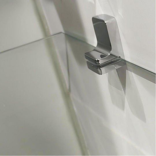 Inter Ceramic Επιτοίχια Ραφιέρα Μπάνιου Γυάλινη