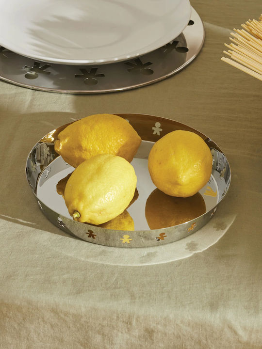 Alessi Ανοξείδωτος Δίσκος Σερβιρίσματος 21x21x2.7cm