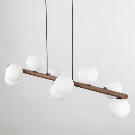 TK Lighting Estera Висящо Осветително Тяло Кафяв Rail