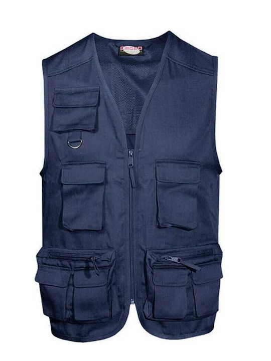 Fageo Men's Safety Vest Navy Blue