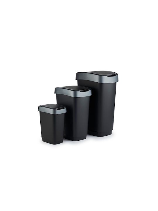 Rotho Babydesign Twist Coș de Gunoi Plastic Gri 25lt 1buc