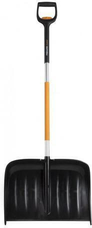 Fiskars Schneeschaufel Teleskopisch mit Stiel 53cm und Plastikgriff