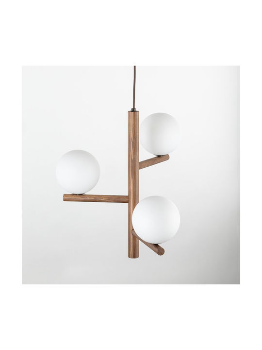 TK Lighting Estera Pendant Light White 33cm