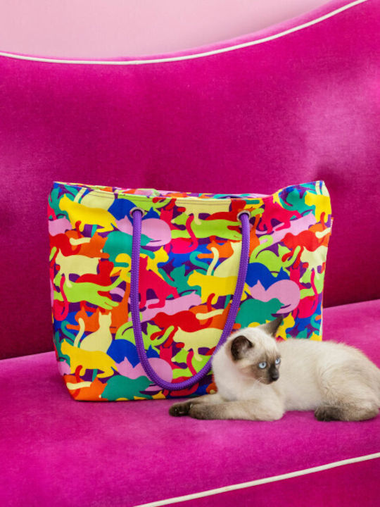 Pylones Fabric Beach Bag Camouflage Pylones Fabric Beach Bag Camouflage