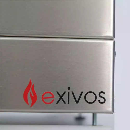 Exivos Ωmega Ψησταριά Υγραερίου Σχάρας 75x37εκ. με 1 Εστία 11.2kW