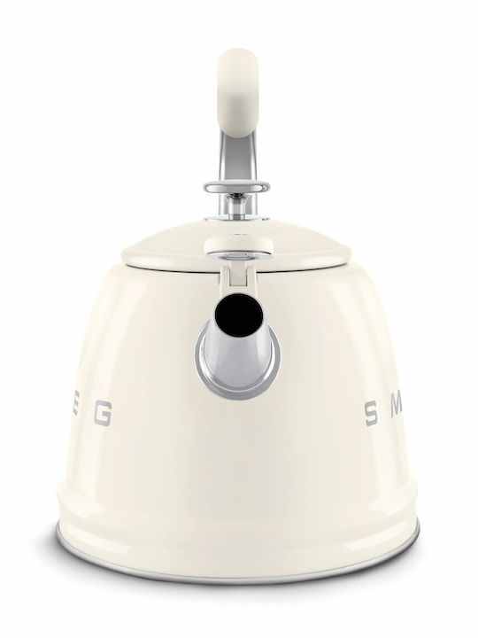 Smeg Τσαγιέρα Ανοξείδωτη Λευκή 2300ml