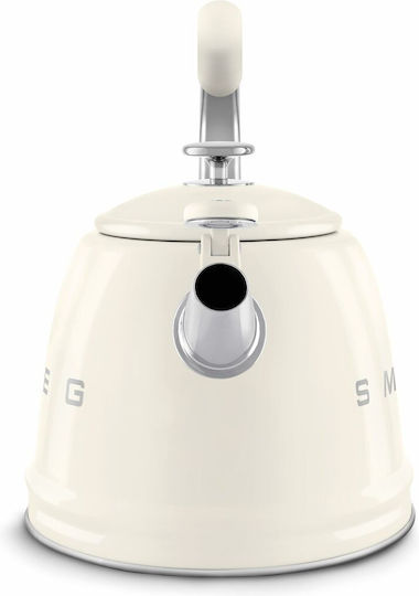 Smeg Teekanne Rostfreier Stahl Weiß 2300ml