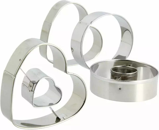 Metaltex Κουπ Πατ Ανοξείδωτα 4τμχ