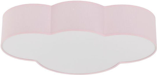 TK Lighting Einfaches Licht Kinderdeckenleuchte Deckenleuchte montieren 15W mit Fassung E27 Rosa