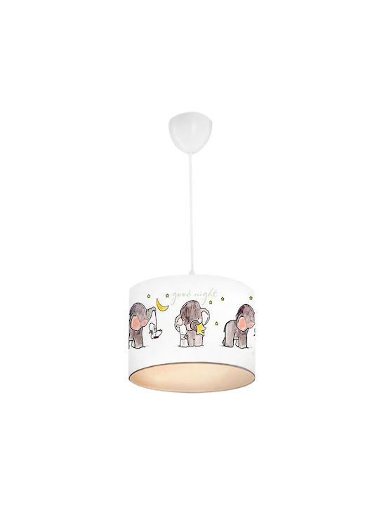 HomeMarkt Elephant Einfaches Licht Kinderdeckenleuchte Deckenleuchte 60W Weiß 24x22cm