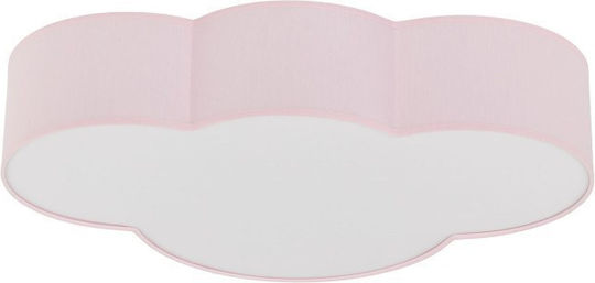 TK Lighting Einfaches Licht Kinderdeckenleuchte Deckenleuchte montieren 15W mit Fassung E27 Rosa 31cm