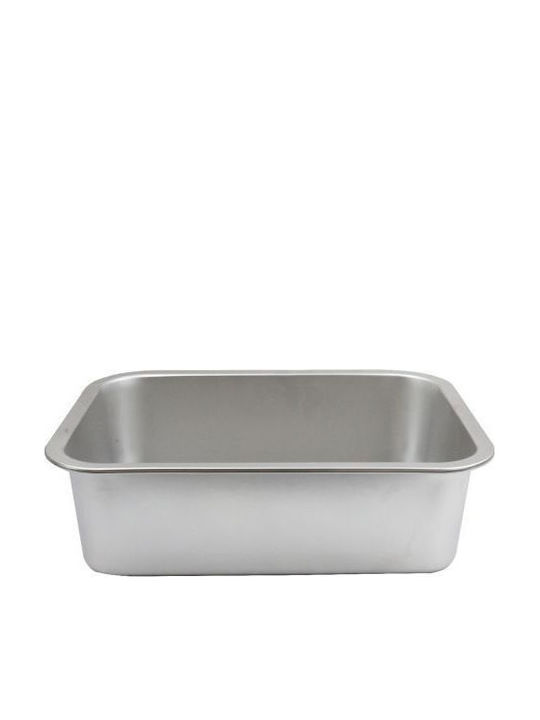 Elekom Stainless Steel Rectangular Baking Pan 22x32cm