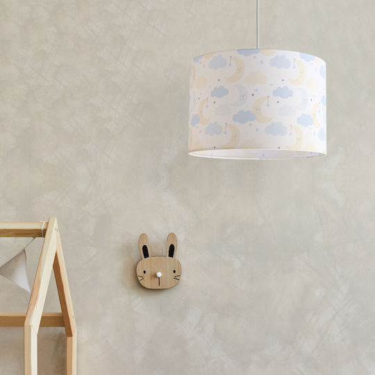 Veis Sleepy Einfaches Licht Kinderdeckenleuchte Deckenleuchte mit Fassung E27 Hellblau