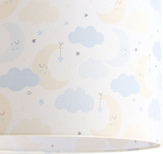 Veis Sleepy Einfaches Licht Kinderdeckenleuchte Deckenleuchte mit Fassung E27 Hellblau