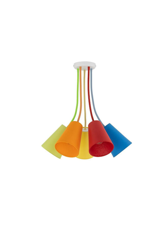 TK Lighting Wire Πολύφωτο Παιδικό Φωτιστικό Κρεμαστό από Μέταλλο 60W με Υποδοχή E27