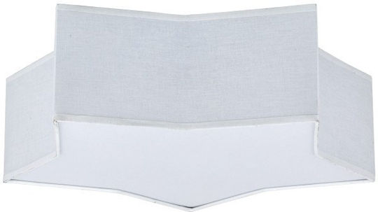 TK Lighting Einfaches Licht Kinderdeckenleuchte Deckenleuchte montieren 15W mit Fassung E27 Weiß 43cm