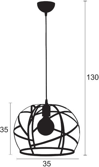 ArkoLight Einfaches Licht Kinderdeckenleuchte Deckenleuchte 60W mit Fassung E27 Red 35x31cm