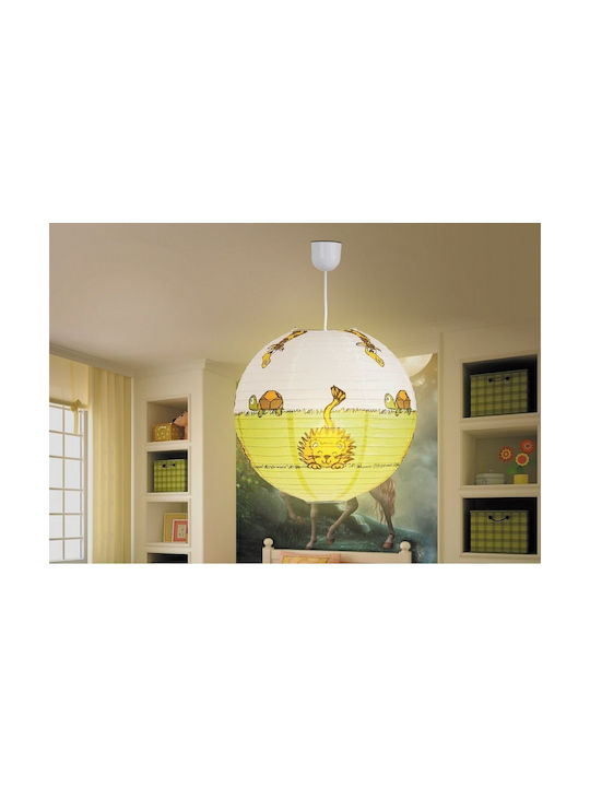 Rabalux Leon Einfaches Licht Kinderdeckenleuchte Deckenleuchte mit Fassung E27 Mehrfarbig 40x45cm
