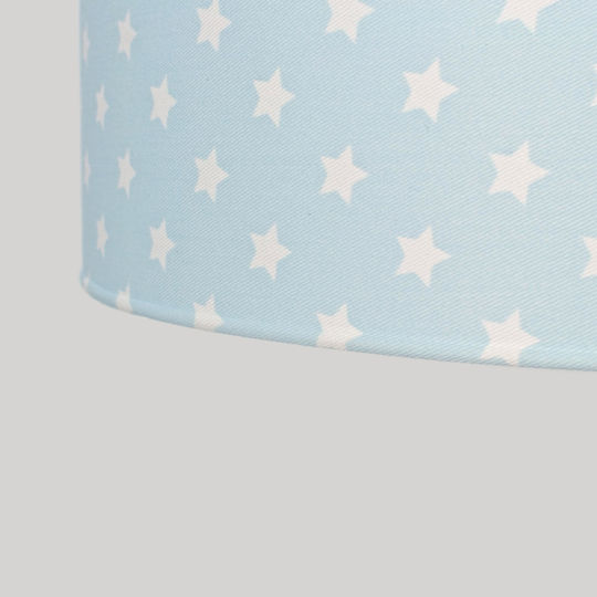 Veis Hesperis Stars Einfaches Licht Kinderdeckenleuchte Deckenleuchte 60W mit Fassung E27 Hellblau