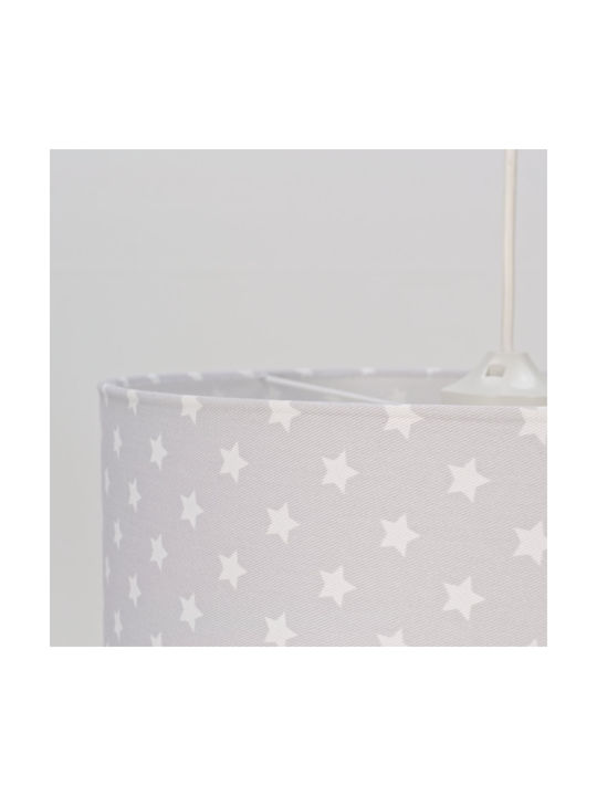 Veis Hesperis Stars Einfaches Licht Kinderdeckenleuchte Deckenleuchte 60W mit Fassung E27 Gray