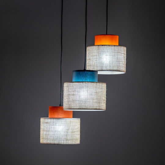 TK Lighting Pendant Light Multicolour with Socket E27 35x110cm