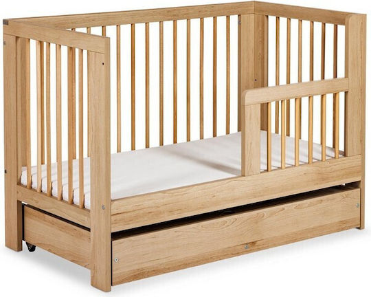 Klups Babybett Braun mit Matratze & Schublade