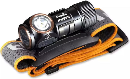 Fenix Rechargeable Headlamp LED IP68 with Maximum Brightness 700lm Hm50r Black