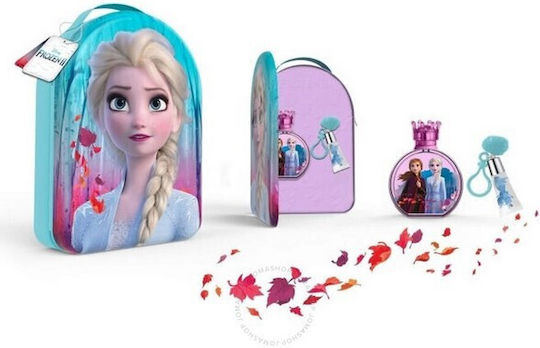 Disney Frozen II Σετ Παιδικό Eau de Toilette με Lip Gloss 6ml & Backpack Elsa 100ml