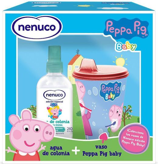 Nenuco Peppa Pig Set Kids Eau de Cologne with Peppa Pig Baby Glass 240ml