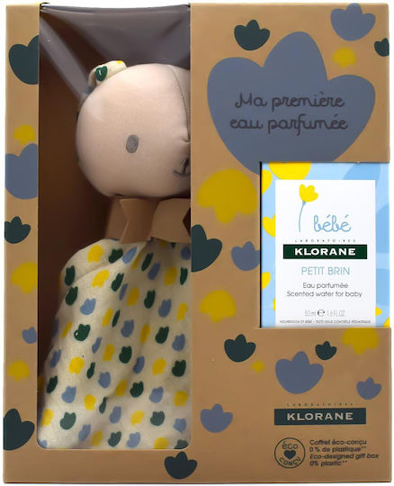 Klorane Petit Brin Set Bebeluși Eau de Toilette cu & Păpușă Cadou Galbenă 50ml