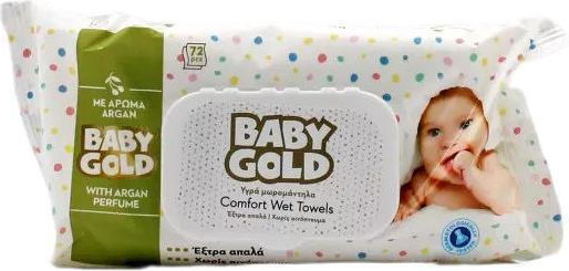 Softline Baby Gold Argan Μωρομάντηλα χωρίς Οινόπνευμα 72τμχ