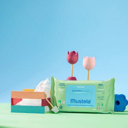 Mustela Μωρομάντηλα 60τμχ