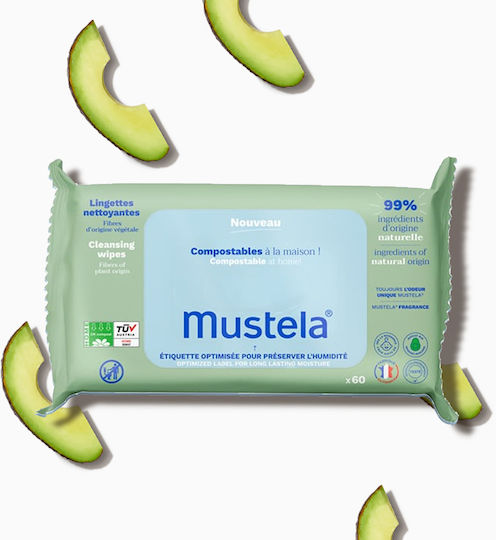 Mustela Μωρομάντηλα 60τμχ