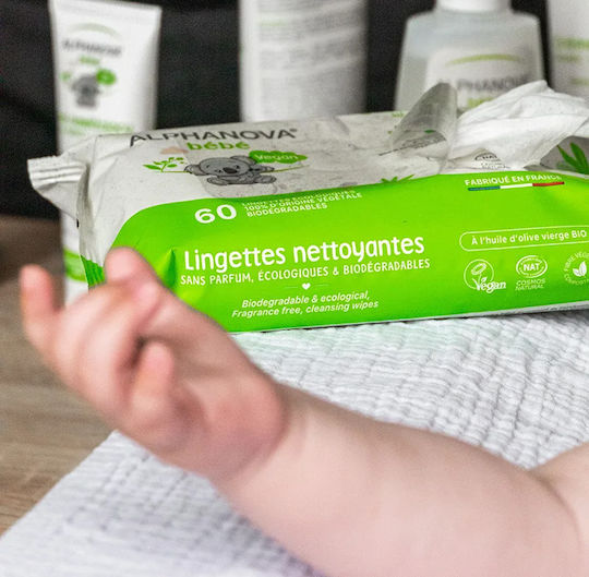 Alphanova Sehr Weiche Dicke Baby-Feuchttücher Hypoallergene 72 Stück
