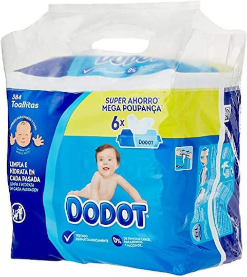 Dodot Baby-Feuchttücher 384 Stück