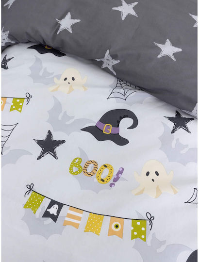 Nima Boo! Set Kids Duvet Cover Single with Pillowcase Cotton Multicolored 160x240cm