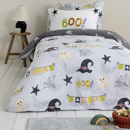 Nima Boo! Set Kids Duvet Cover Single with Pillowcase Cotton Multicolored 160x240cm