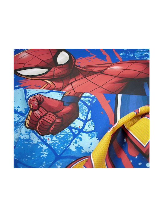 Marvel Set Kinderbettbezug Einzel mit Kissenbezug Baumwolle Electric Blue 160x240cm