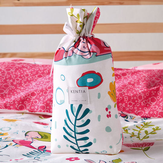 Kentia Pady Set Kids Duvet Cover Single with Pillowcase Cotton Multicolored 165x245cm