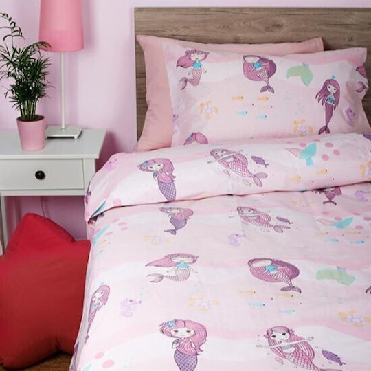 Sunshine Cotton Feelings Mermaid Kids Duvet Cover Single Cotton 32 170x250cm