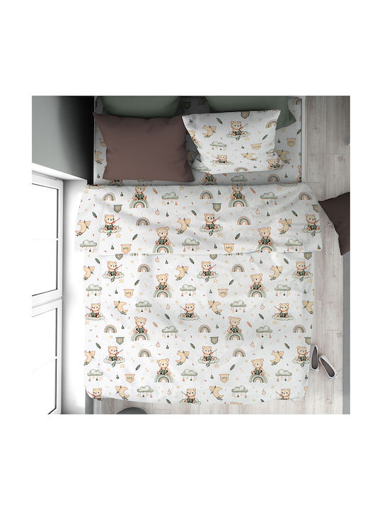Dimcol Kids Duvet Cover Single White