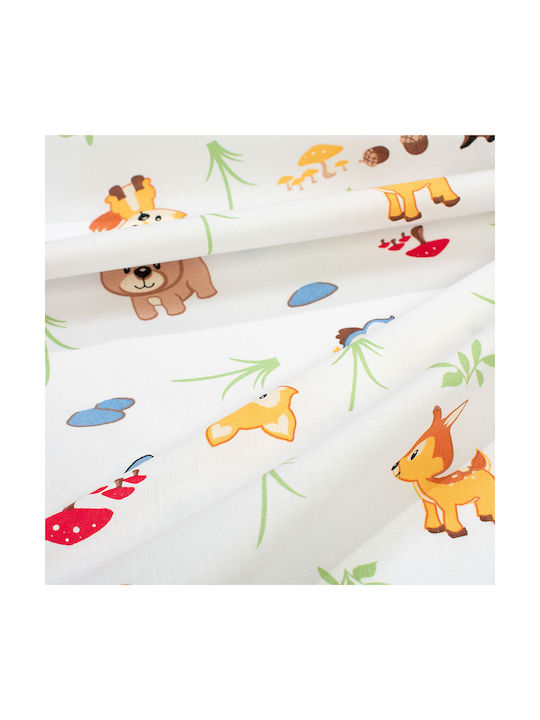 Dimcol Kinderbettbezug Einzel Baumwolle White-sky Blue 160x240cm